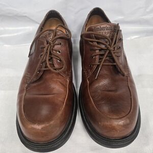 Timberland Smart Comfort Men 10.5 Genuine Leather Brown 61075 Waterproof Chassis